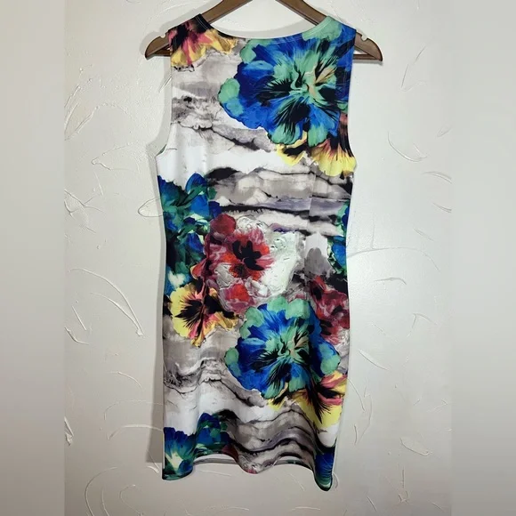 PHILOSOPHY Republic FloralSleeveless Jersey Dress Size Large - Picture 2 of 9